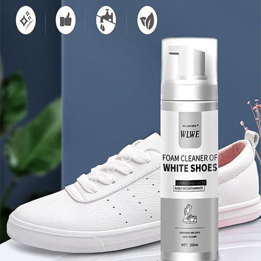 WLWE shoe cleaner, effective, fast, restores shoes, deep clean solution.