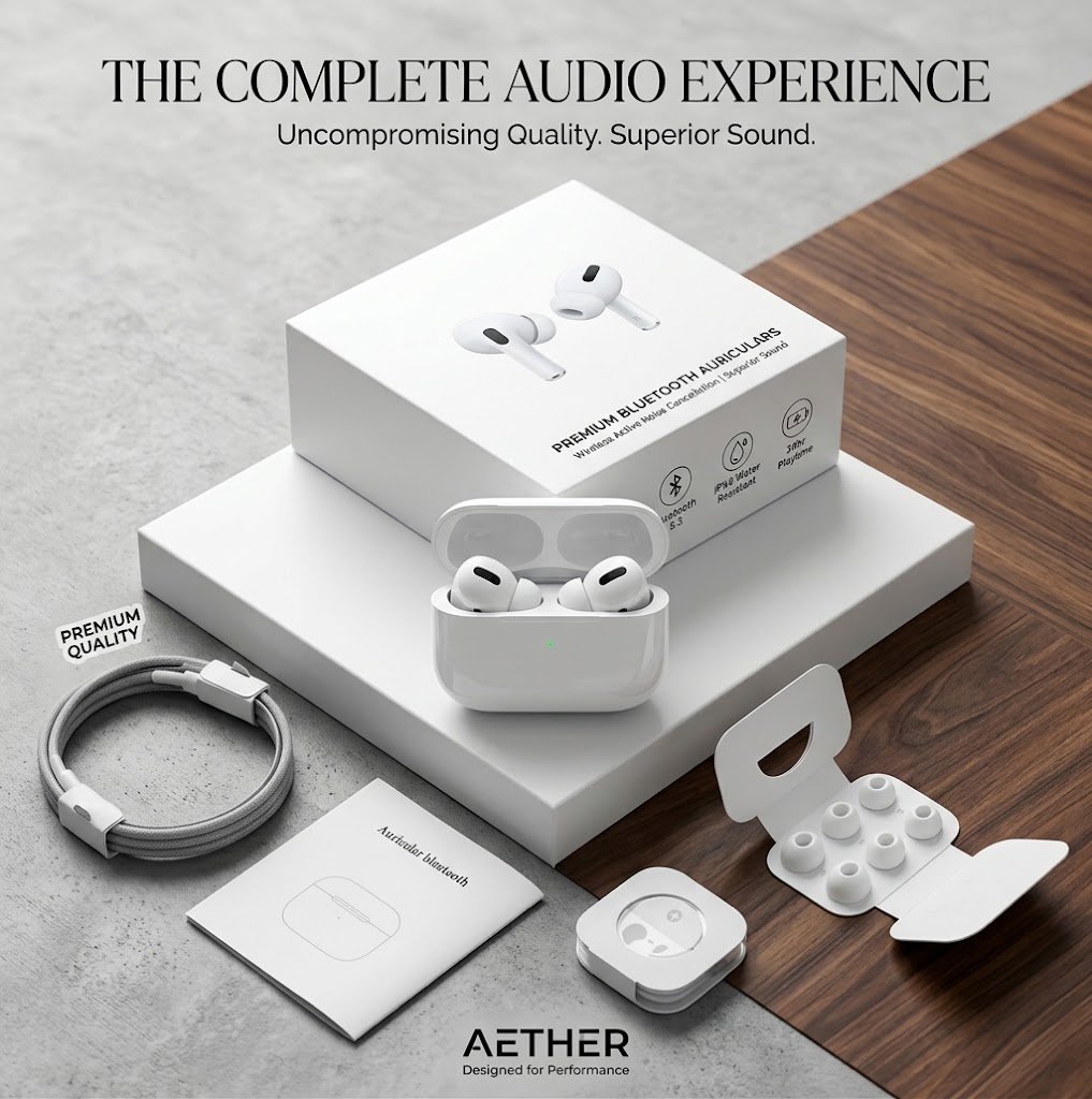 White Earbuds Pro 2 Wireless Earbuds