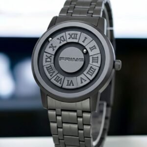 Black Stainless Steel Magnetic Ball Watch