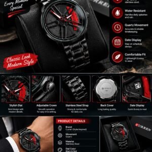 Stainless Steel Spinning Watch
