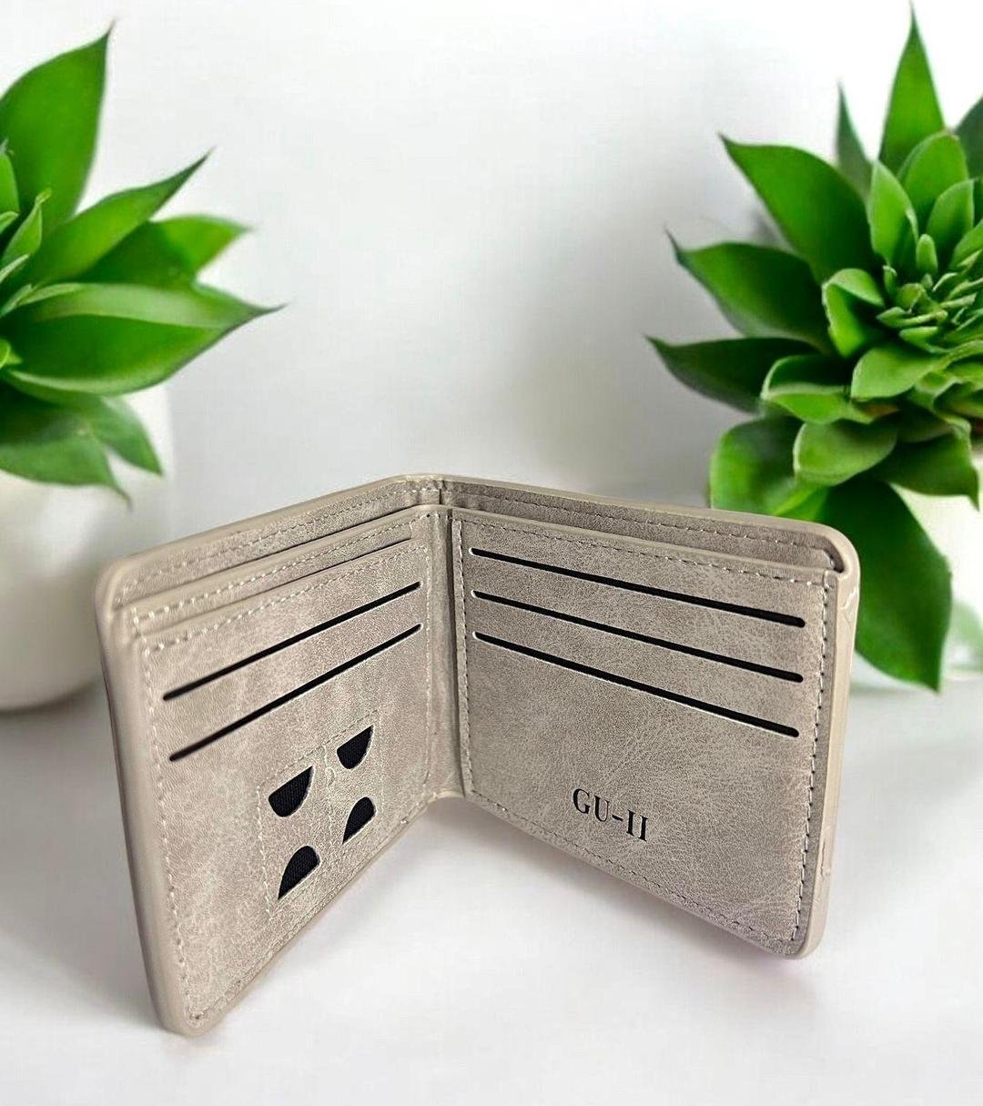Men's Vintage Slim Leather Wallet – Minimalist Card Holder & Cash Bifold - Image 5