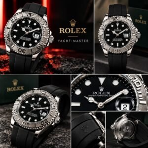Men's Rolex Submariner Gold Black Water Resistant Watch